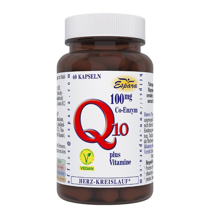 Espara Q10 100mg 60 Kps. © Espara