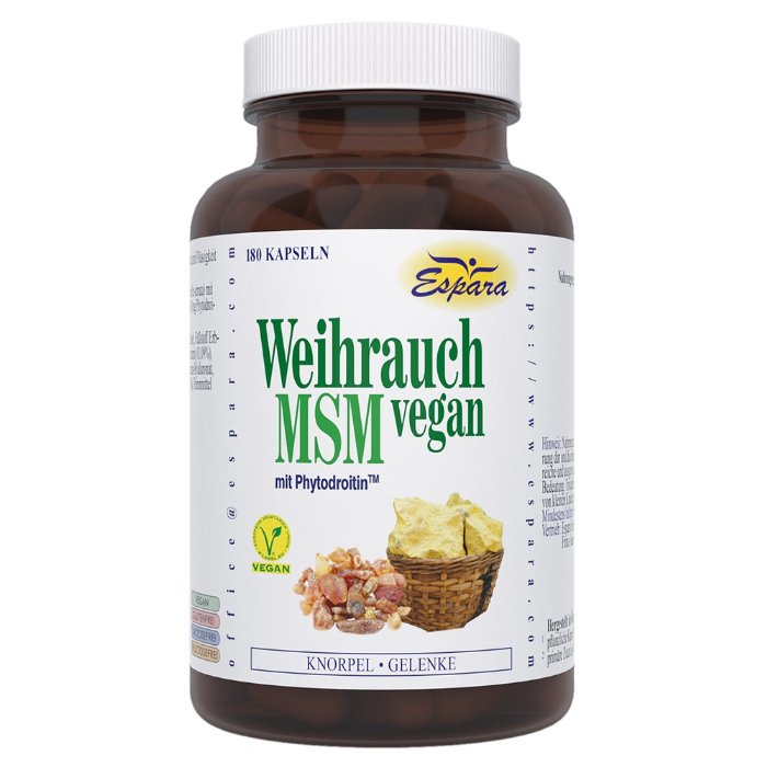 Weihrauch-MSM vegan Kapseln 180er © Espara