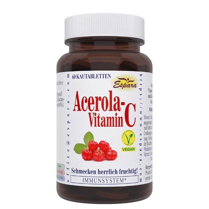 Espara Acerola-Vitamin C Kautabletten 60 © Espara