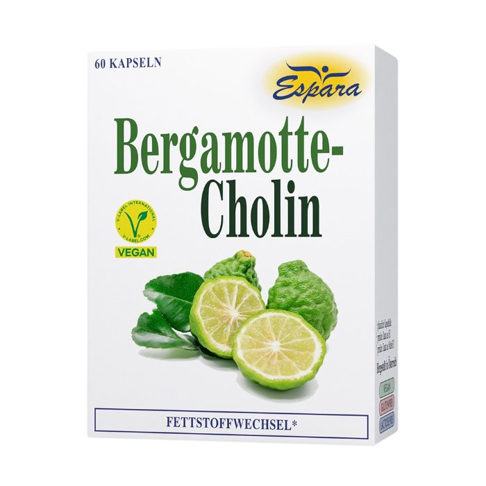 Espara Bergamotte-Cholin Kapseln 60 © Espara