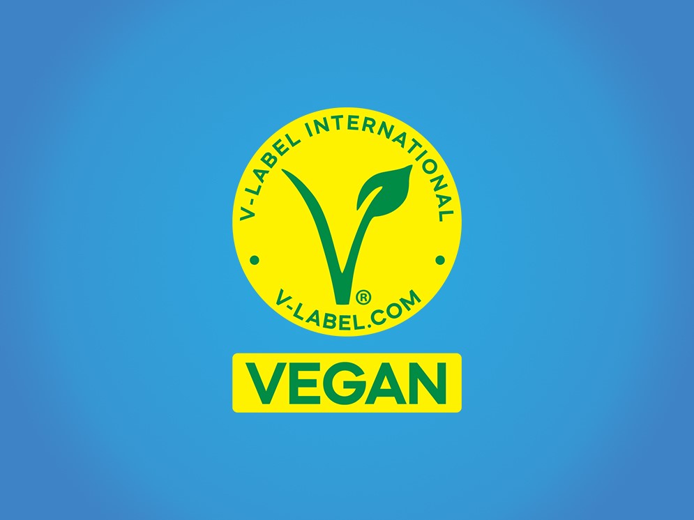 Vegan Label mit Hintergrund © TerraPoint
