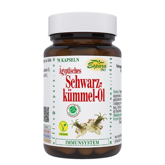 Espara Schwarzkümmel-Öl BIO Kapseln 70 © Espara