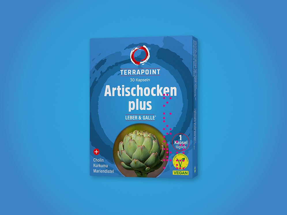 Artischocken Kapseln mit Braille-Schrift und Hintergrund © TerraPoint