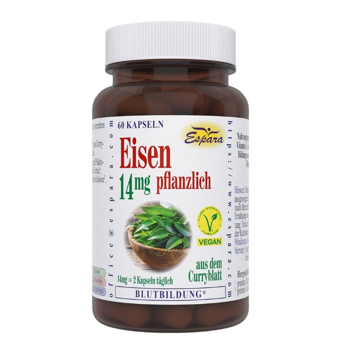 Espara Eisen 14mg pflanzlich Kapseln © Espara